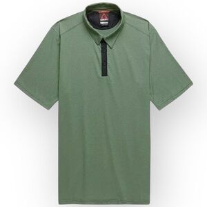 NWT Gerry Men’s Quick Dry Short Sleeve Polo Shirt Medium Olive Green